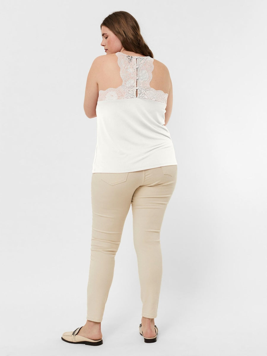 10240783Top mit Spitze Mana - WildflowersS (42/44)Weiß