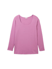 1040052Zyklames Langarmshirt mit Karreeausschnitt - Wildflowers44Lila