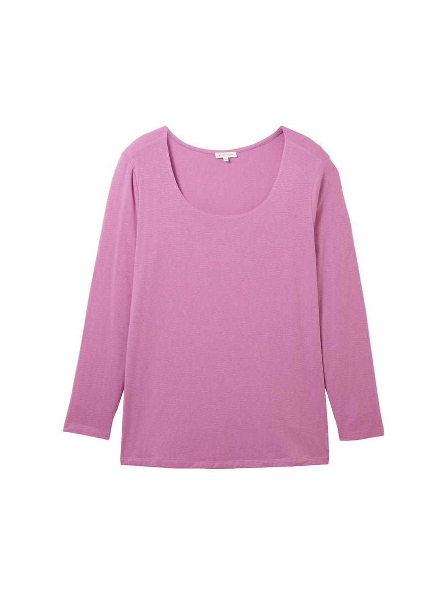 1040052Zyklames Langarmshirt mit Karreeausschnitt - Wildflowers44Lila